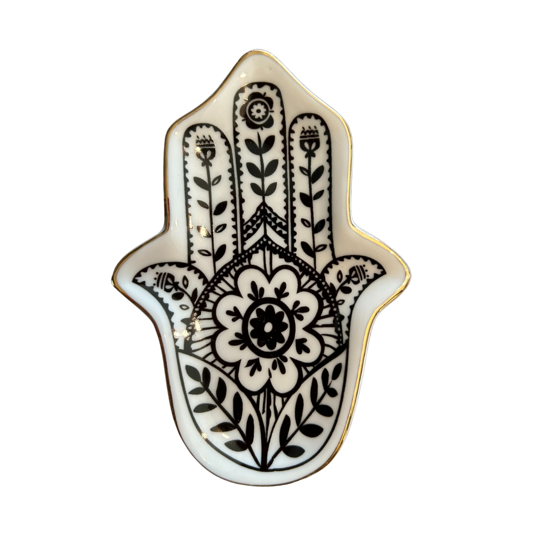 Small Hamsa Ring + Earring Dish
