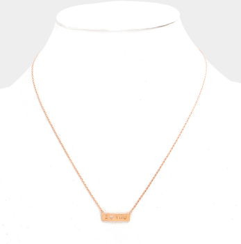 I (heart) You Necklace
