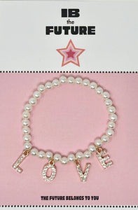 Love and Pearls Stretch Bracelet