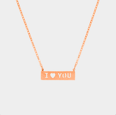 I (heart) You Necklace